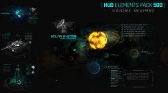 第十二季 500+科技感银河系雷达飞机军事屏幕HUD图形动画元素