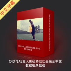 C4D与AE真人影视特效动画融合中文教程视频教程